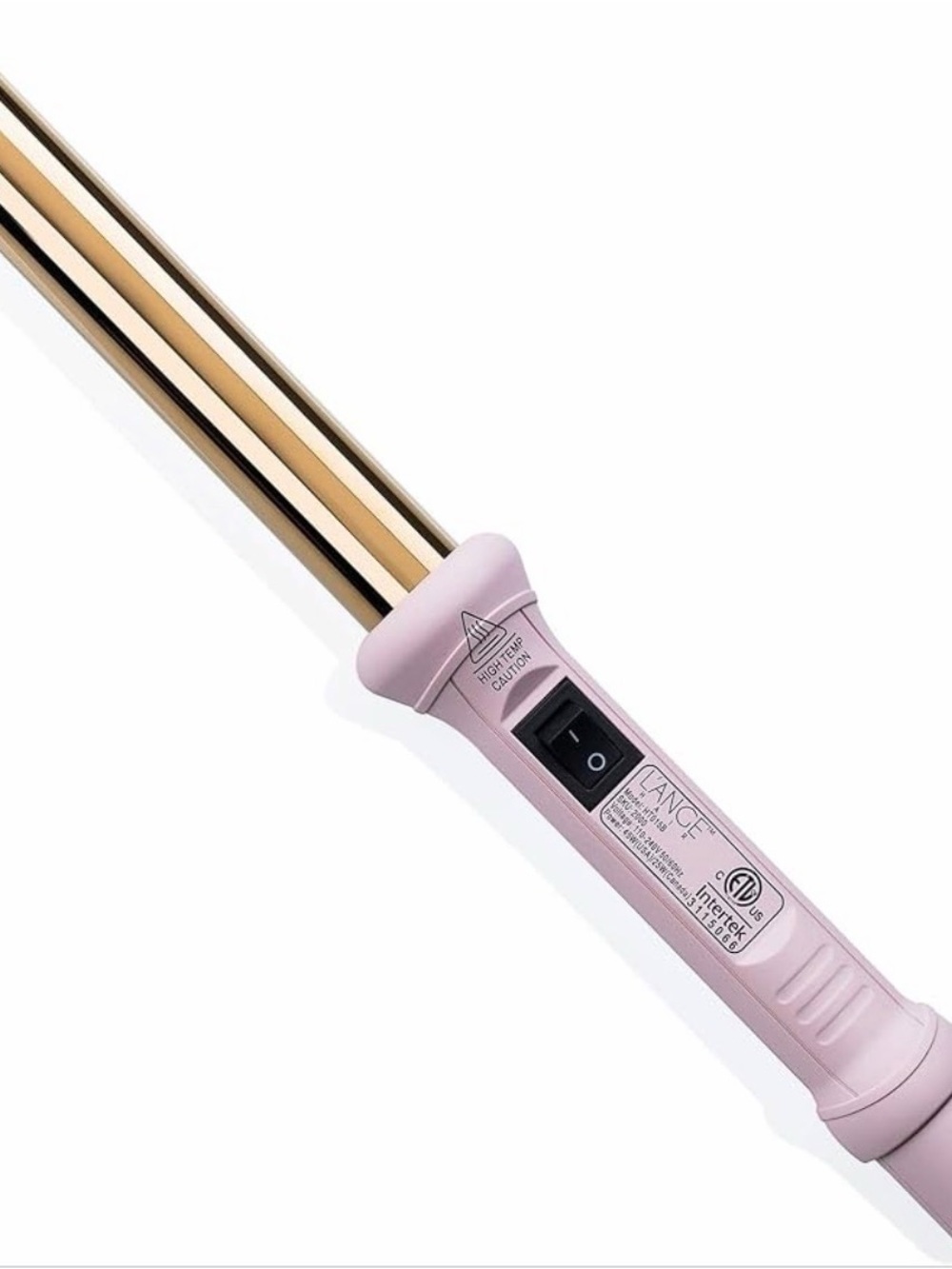 L'ANGE HAIR Ondulé 25MM Titanium Curling Wand, 1 inch pink